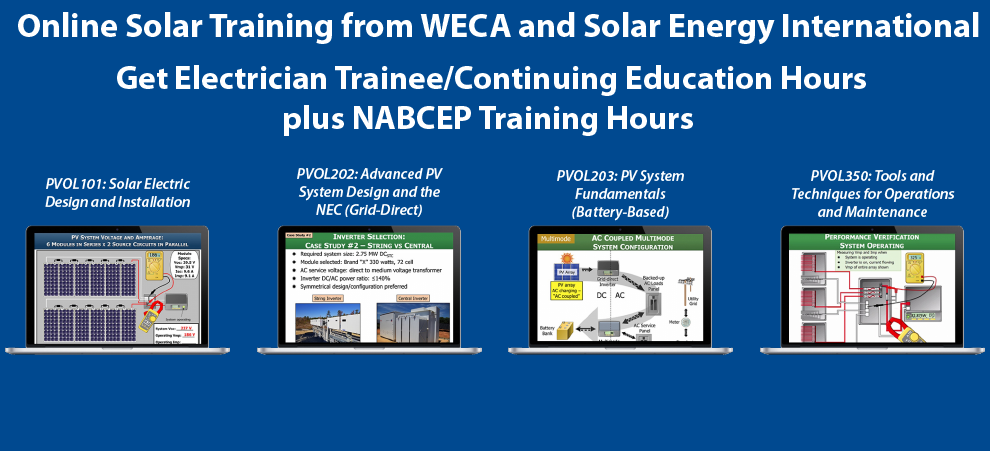 WECA Solar Electrician Training